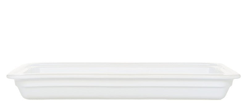 Emile Henry aardewerk schaal - 530x325x65mm (GN1/1) - Wit - Van Erkel Winkelmaterialen