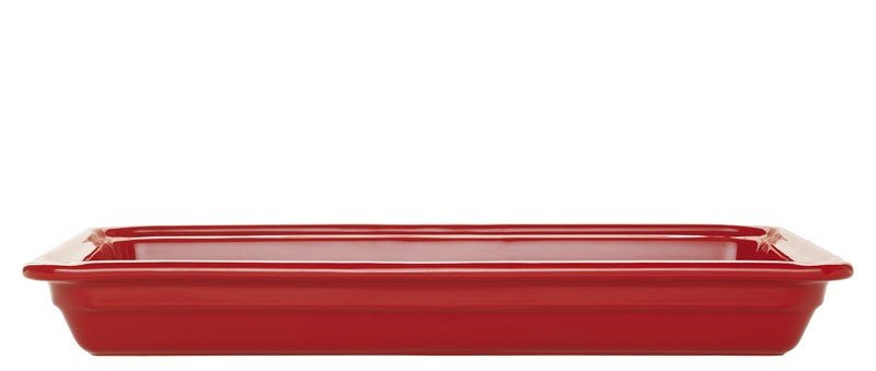 Emile Henry aardewerk schaal - 530x325x65mm (GN1/1) - Rood - Van Erkel Winkelmaterialen