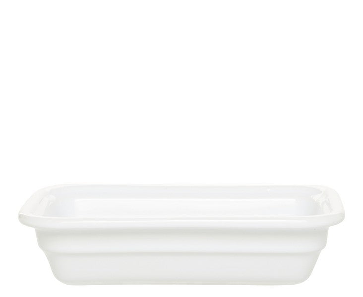 Emile Henry aardewerk schaal - 325x265x65mm (GN1/2) - Wit - Van Erkel Winkelmaterialen