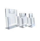 Folderbakje 1-vaks staand - 99x210mm (1/3 A4) - Van Erkel Winkelmaterialen