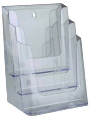 Folderbakje 3-vaks staand - 210x297mm (A4) - Van Erkel Winkelmaterialen