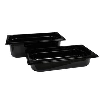 Gastronorm bak - GN1/3 325x176x65mm - Zwart - Van Erkel Winkelmaterialen