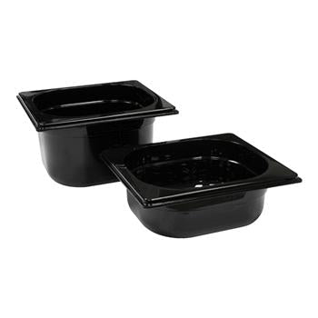 Gastronorm bak - GN1/6 176x162x65mm - Zwart - Van Erkel Winkelmaterialen