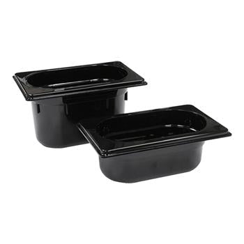 Gastronorm bak - GN1/9 176x108x65mm - Zwart - Van Erkel Winkelmaterialen