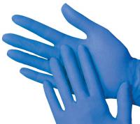 *Handschoenen Latex (gepoederd) - L - Blauw - Van Erkel Winkelmaterialen