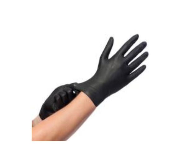 Handschoenen Nitril (poedervrij) - M - Zwart - Van Erkel Winkelmaterialen