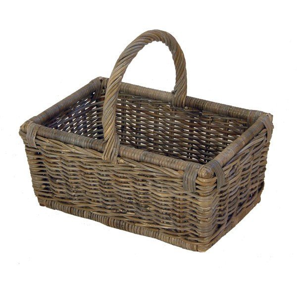 Hengselmand rotan recht - 480x320x440mm - Grijs - Van Erkel Winkelmaterialen