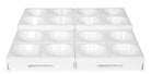 Houder voor 4 saladebakken - 400x400x80mm - Wit - Van Erkel Winkelmaterialen