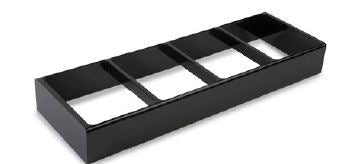 Houder voor 4x GN1/5 - 810x275x85mm - Van Erkel Winkelmaterialen