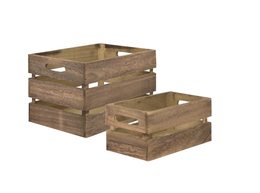 Houten kistje bruin - 210x330x242mm - Van Erkel Winkelmaterialen