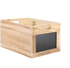Houten kistje met krijtbord - 210x350x283mm - Van Erkel Winkelmaterialen