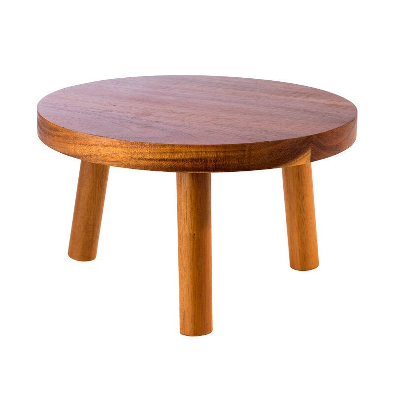 Houten plateau "Krukje" - Ø150x100mm - Van Erkel Winkelmaterialen