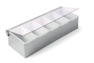Ingredientenhouder RVS - 375x140x90mm - Van Erkel Winkelmaterialen