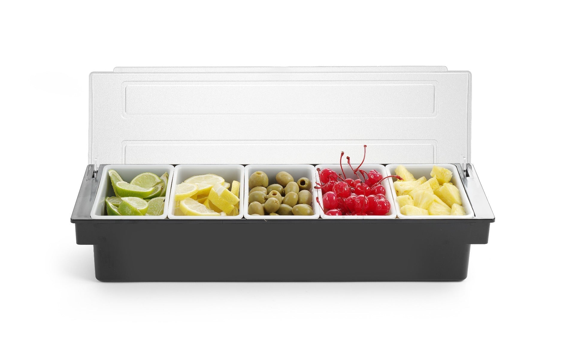 Ingrediëntenhouder zwart - 495x160x100mm - Van Erkel Winkelmaterialen