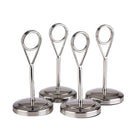 Kaarthouder (4st) - 105mm - Zilver - Van Erkel Winkelmaterialen