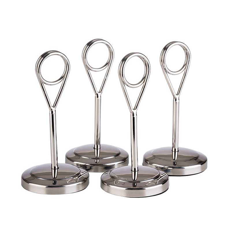 Kaarthouder (4st) - 105mm - Zilver - Van Erkel Winkelmaterialen