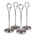 Kaarthouder (4st) - 155mm - Zilver - Van Erkel Winkelmaterialen