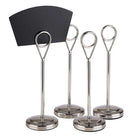 Kaarthouder (4st) - 155mm - Zilver - Van Erkel Winkelmaterialen