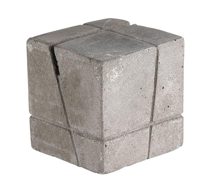 Kaarthouder beton vierkant (4st) - 30x30x30mm - Van Erkel Winkelmaterialen