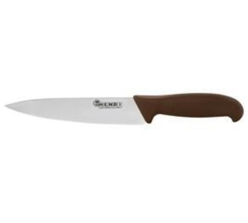 Koksmes Hendi (gegaard vlees) - 180/320mm - Bruin - Van Erkel Winkelmaterialen