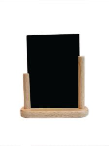 Krijt tafelstandaard blank - 105x148mm (A6) - Blank - Van Erkel Winkelmaterialen