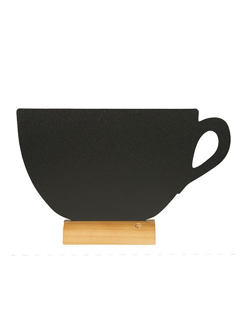 Krijt tafelstandaard "Koffiekop" - 213x335x60mm - Van Erkel Winkelmaterialen