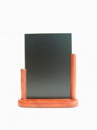 Krijt tafelstandaard mahonie - 148x210mm (A5) - Mahonie - Van Erkel Winkelmaterialen