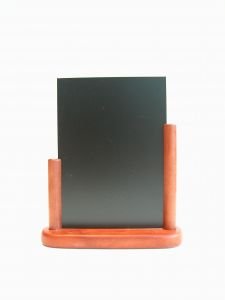 Krijt tafelstandaard mahonie - 148x210mm (A5) - Mahonie - Van Erkel Winkelmaterialen