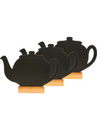 Krijt tafelstandaard "Theepot" - 100x132x20mm - Van Erkel Winkelmaterialen