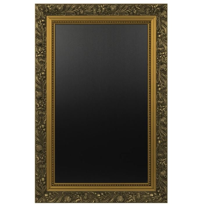 Krijt wandbord barok - 400x500mm - Goud - Van Erkel Winkelmaterialen