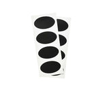 Krijtstickers ovaal - 80x50x50x2mm - Zwart - Van Erkel Winkelmaterialen
