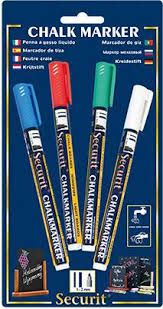 Krijtstiften kleur (4st) - 1-2mm - Krijtstift (Waterafwisbaar) - Van Erkel Winkelmaterialen