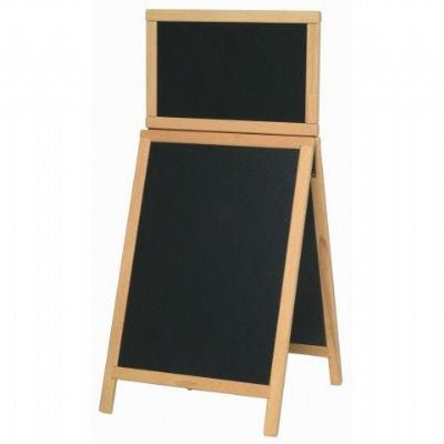 Krijtstoepbord Deluxe Blank (incl.topbord) - 1215x550mm (9.8kg) - Blank - Van Erkel Winkelmaterialen