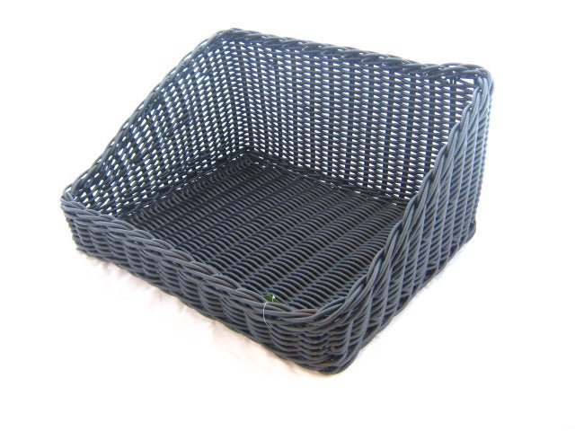 Kunststof broodmand schuin - 480x400mm - Zwart - Van Erkel Winkelmaterialen