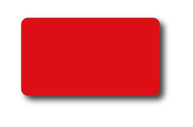 Kunststof kaarten kleur (100st) - 85x54mm - Rood - Van Erkel Winkelmaterialen