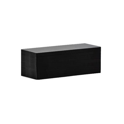 Kunststof kaarten lang - 120x50mm - Zwart - Van Erkel Winkelmaterialen