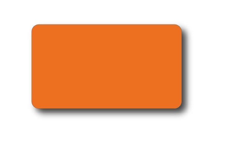 Kunststof kaarten oranje (100st) - 85x54mm - Oranje - Van Erkel Winkelmaterialen