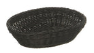 Kunststof mand ovaal 'Profiline' - 250x190x65mm - Zwart - Van Erkel Winkelmaterialen