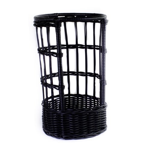 Kunststof stokbroodmand rond - Ø300x500mm - Zwart - Van Erkel Winkelmaterialen