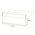 L-standaard 50mm breed (10st) - 20mm - Van Erkel Winkelmaterialen