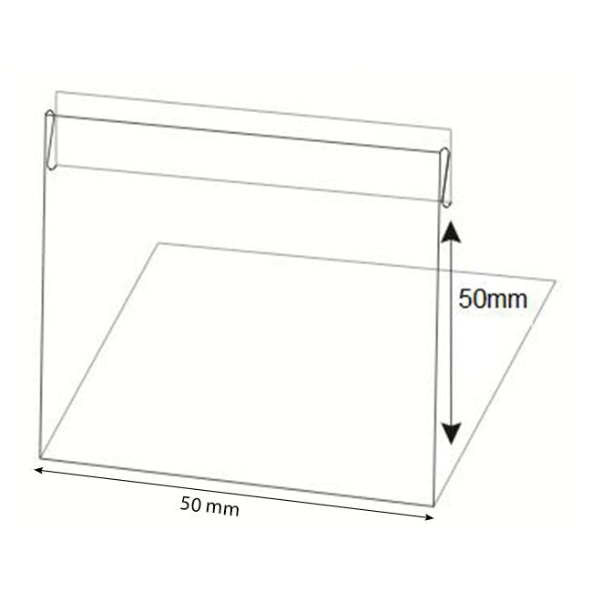 L-standaard 50mm breed (10st) - 50mm - Van Erkel Winkelmaterialen