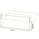 L-standaard 50mm breed (10st) - 30mm - Van Erkel Winkelmaterialen
