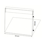 L-standaard 50mm breed (10st) - 70mm - Van Erkel Winkelmaterialen