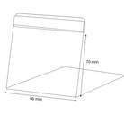 L-standaard 86mm (10st) - 70mm - Kunststof - Van Erkel Winkelmaterialen