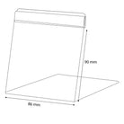 L-standaard 86mm (10st) - 90mm - Kunststof - Van Erkel Winkelmaterialen