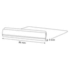 L-standaard 86mm (10st) - 0mm - Kunststof - Van Erkel Winkelmaterialen