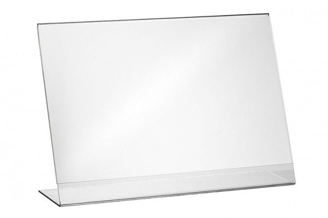 L-standaard horizontaal acryl - 297x420mm (A3) - Van Erkel Winkelmaterialen