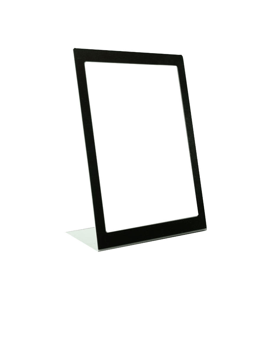Magnetisch L-standaard verticaal - Zwart - 297x420mm (A3) - Van Erkel Winkelmaterialen