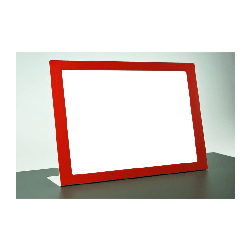 Magnetische L-standaard horizontaal - Rood - 297x420mm (A3) - Van Erkel Winkelmaterialen