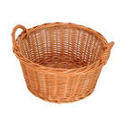 Mand buffteen met hengsels - Ø300x140mm - Bruin - Van Erkel Winkelmaterialen